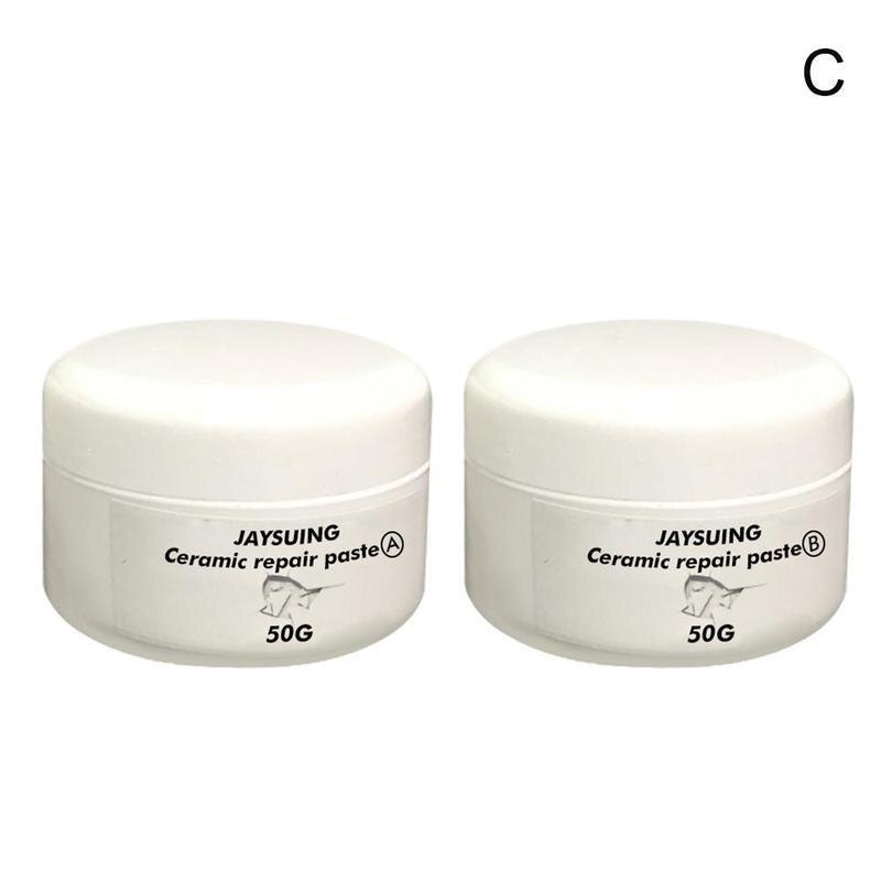 2 botellas impermeables para reparación de grietas en la pared del inodoro para lavabo, bañera, azulejo de cerámica, Chip de porcelana, defectos en las abolladuras: 2bottle x50g