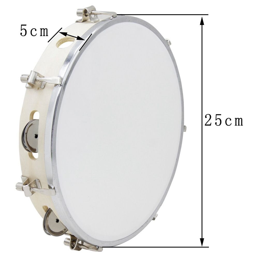 Tambourin Capoeira en bois 10 pouces, tambourin en cuir, Samba, brésil, Instrument de musique à présure, à vendre, 150