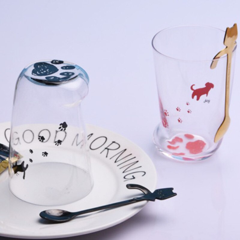 Kattenpoot beker glazen mok mat kattenklauw melk tijgerpoten mok kantoor koffiekopje persoonlijkheid sap glas bier drankbeker