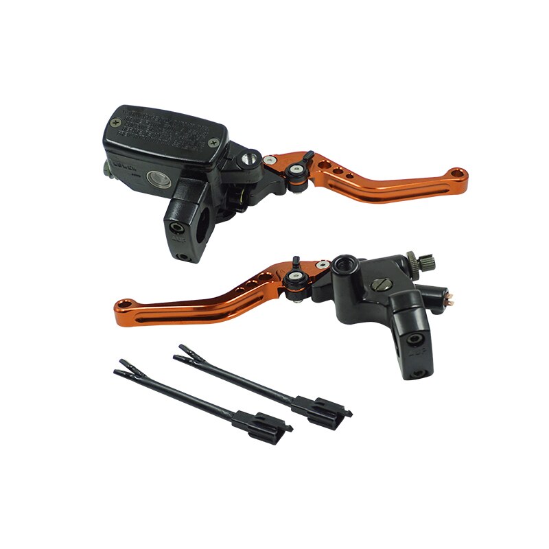Levier de frein et embrayage hydraulique avec maître cylindre, 1 ", 25mm, universel, pour moto Yamaha, Suzuki, Honda: Orange