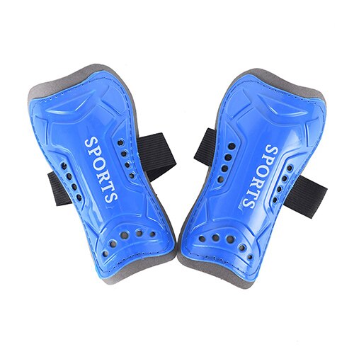 1 paar 14*7*5 cm Voetbal Guards Sport Been Protector Voetbal Shin Guard Licht Zachte Voetbal Shin pads voor Volwassen Tiener: Blauw