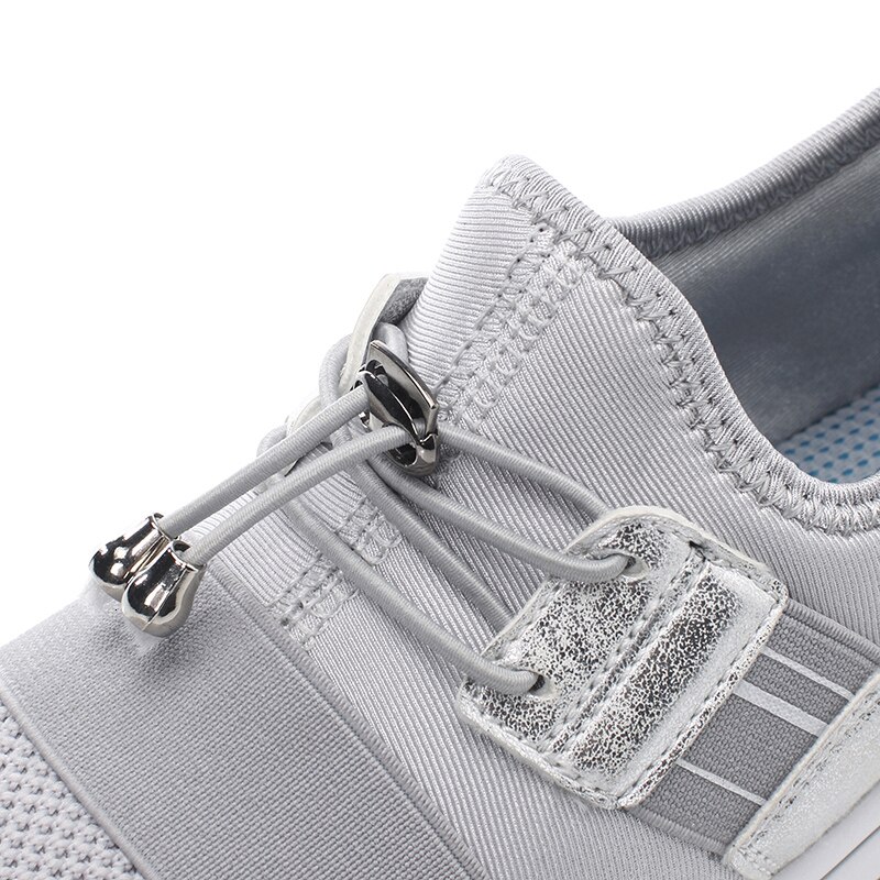 Air Cushion Women Platform Shoes Height Increasing 4.5CM Wedge Sneakers Mesh Toning Shoes For Lady Slip On Comfort Jumping Shoes
