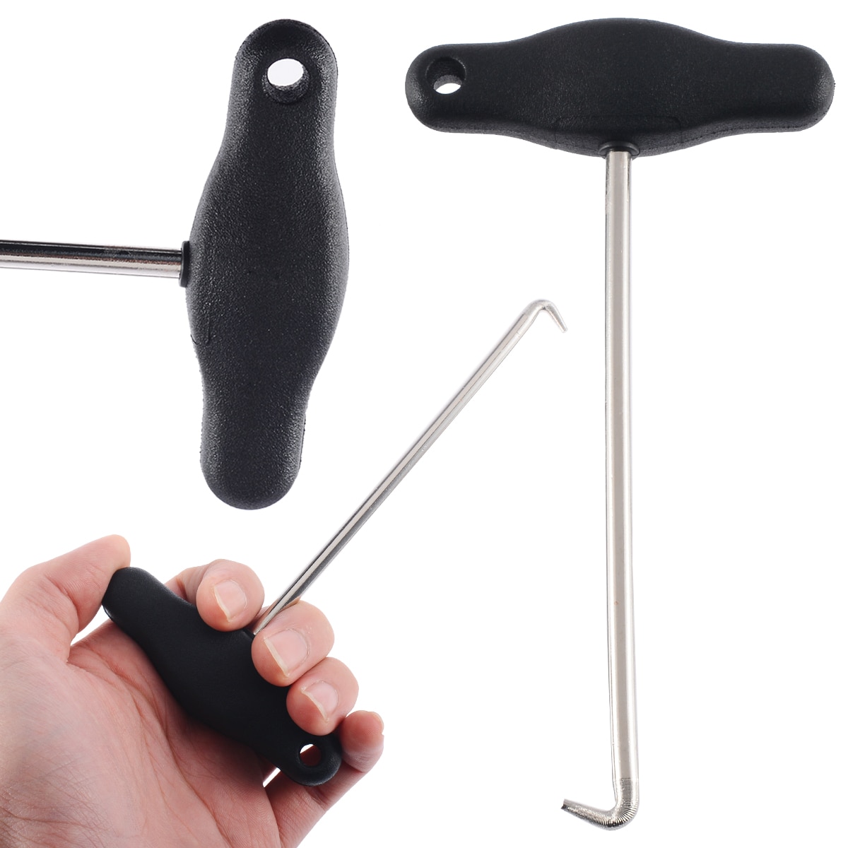 1pc Car 3438 Handbrake Pull-out Hook DashBoard AC Hole Disassembly Trim Removal Tool