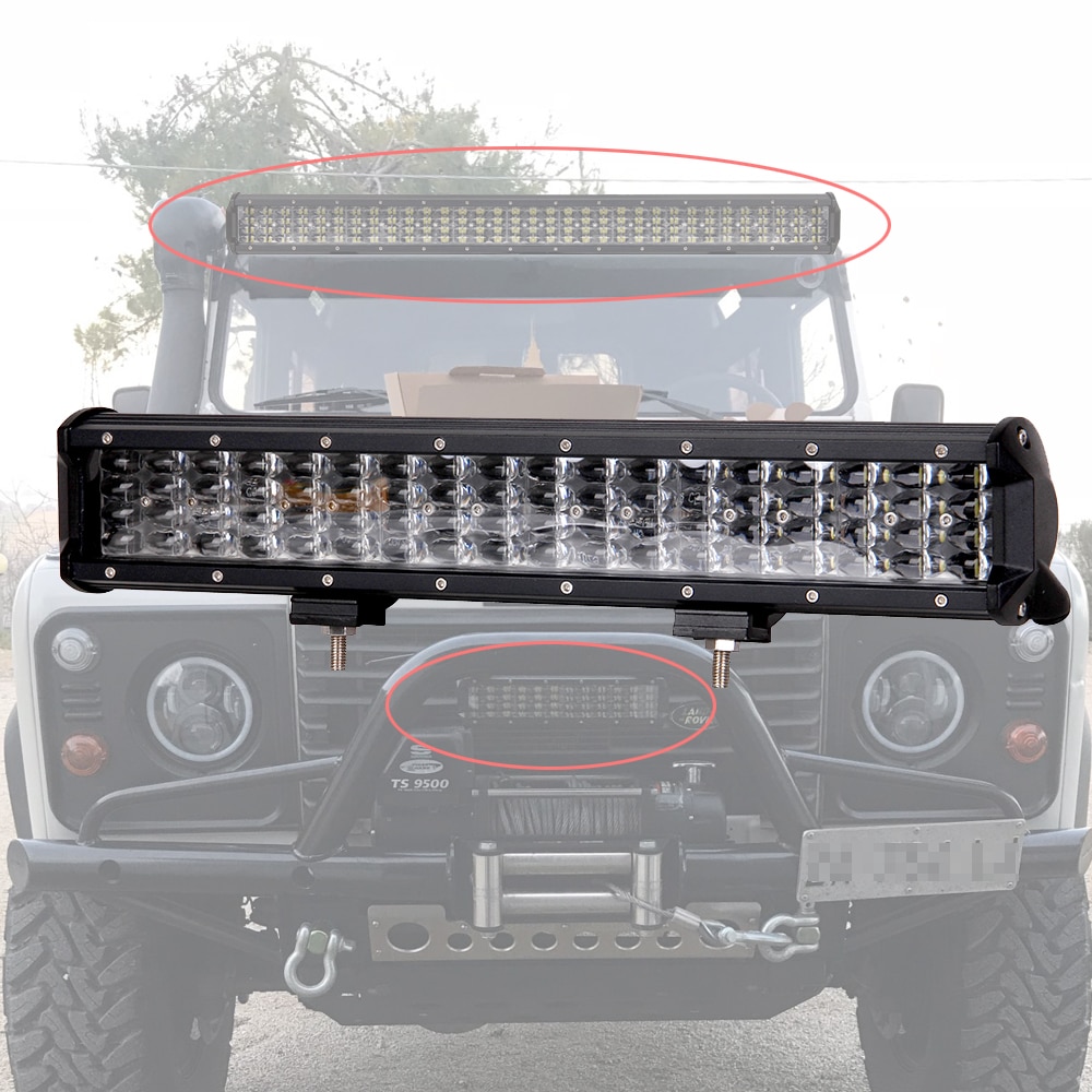 Offroad led arbetsbelysning 12v 24v combo 4-44 tums bil lastbil suv 4wd 4 x 4 atv släp pickup ytterligare extra körlampa