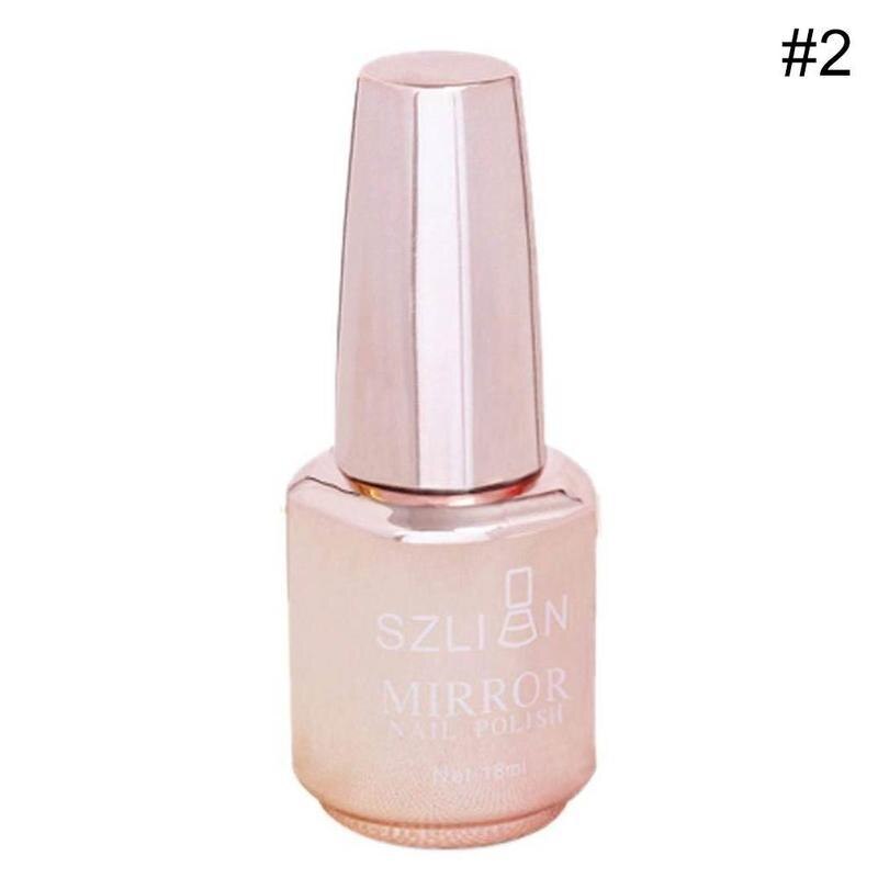 18 Ml Fles Nagellak Art Nagellak Vernis Permanente Uv Emailen Nagellak Metallic Magische Spiegel Effect Chrome: 2