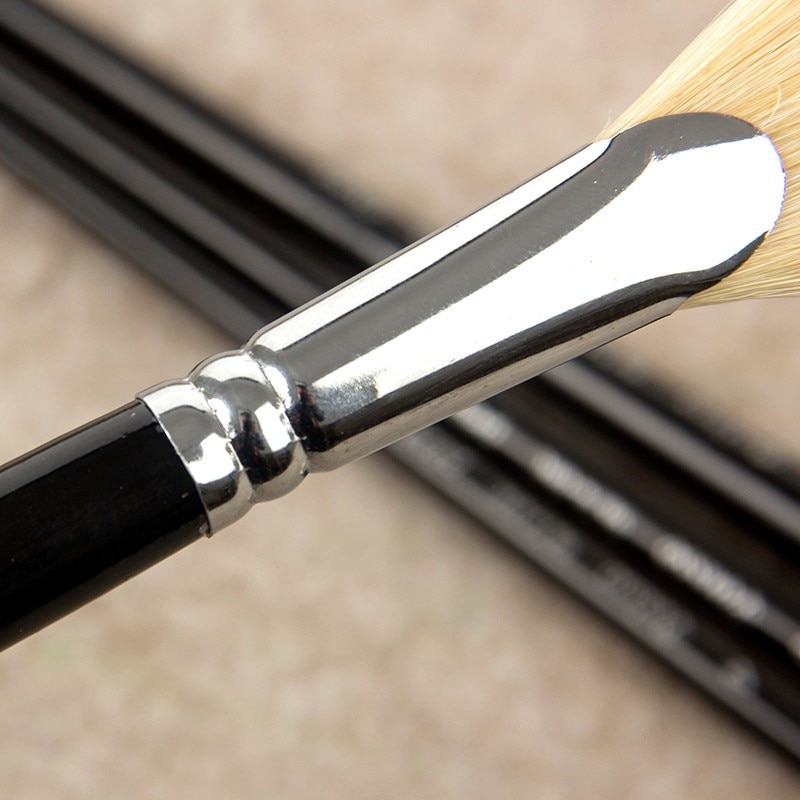 Pincel de cerdas de diferentes tamaños para pintar, pincel de abanico para acuarela, pintura acrílica al óleo, dibujo Gouache, suministros de arte escolar