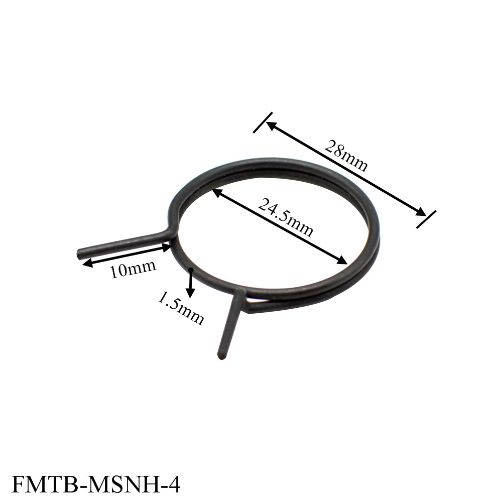 Ressorts de poignée de porte en acier inoxydable, 5 pièces, fil plat, poignée de serrure de porte, bobine à ressort, remplacement de porte de maison, ressorts de Torsion de retour