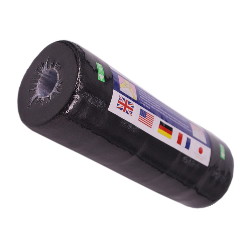 5 Rolls Black Disposable Elastic Neck Strip Paper Collar Barber Salon Neck Ruffle Roll Strip Tissue Salon Supplies