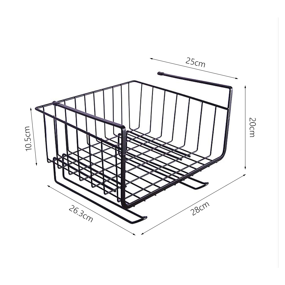 2 Tiers Metalen Fruitmand Afneembare Keuken Opbergdoos Aanrecht Plank Rack Voor Fruit Groenten Snack Storage Rack Holder: 1 tier
