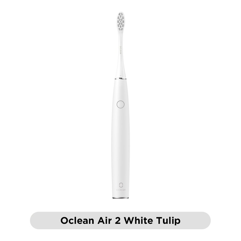Oclean-cepillo de dientes eléctrico inteligente Air 2, dispositivo de limpieza dental sónico, carga rápida, IPX7, sin ruido, los últimos 40 días: White Tulip