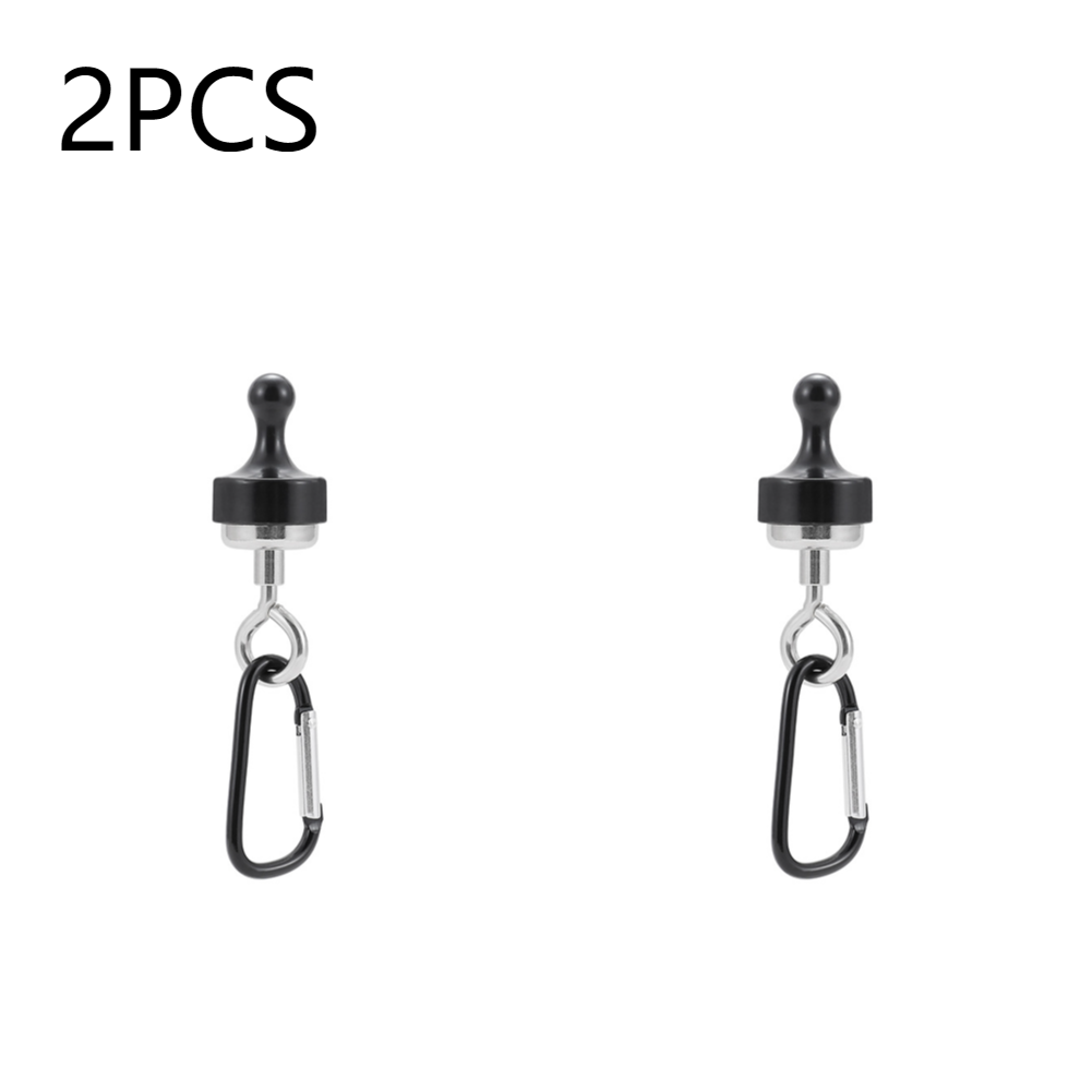1-10pcs Magnetic Lanyard Clip Pulling Force Hanging Carabiners Heavy Duty Multipurpose for Outdoor Hanging Camping Light: WHITE