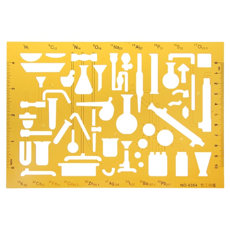 Architectural Template Ruler Drawing Stencil Measuring Tool Student: 5AC1100496