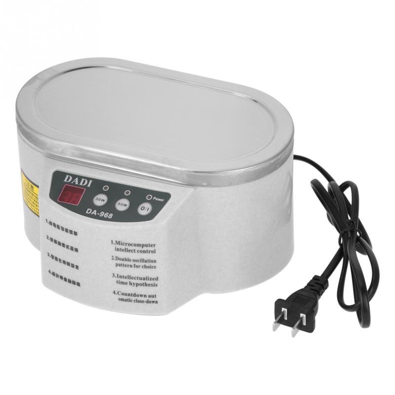 1Pcs Mini Ultrasonic Cleaner 600ml 40KHz Ultrasonic Cleaner Cleaning Ta-nk Machine AC 220V 50Hz