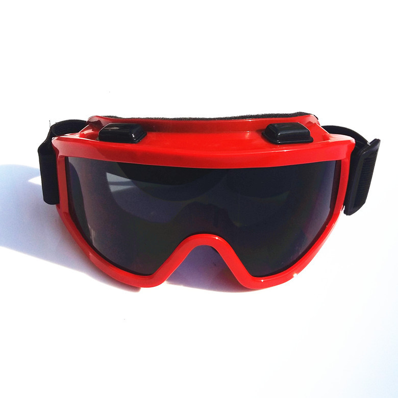 Gafas de esquí UV400 a prueba de viento y polvo, lentes para miopía integradas, gafas para esquiar: Red black