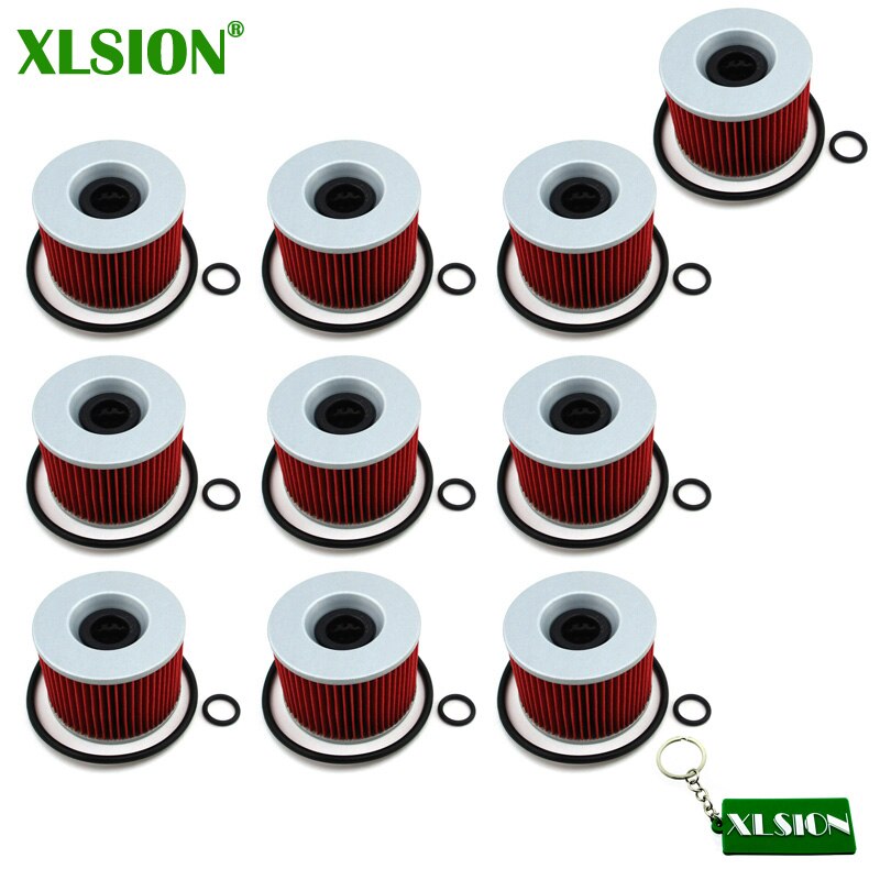 XLSION 10x Oil Filter For Yamaha XJR1300 XJR1200 FJ1100 FJ1200 FZX750 FZ750 FZR750R FZR1000 KAWASAKI ZX400F EX250R NINJA 250