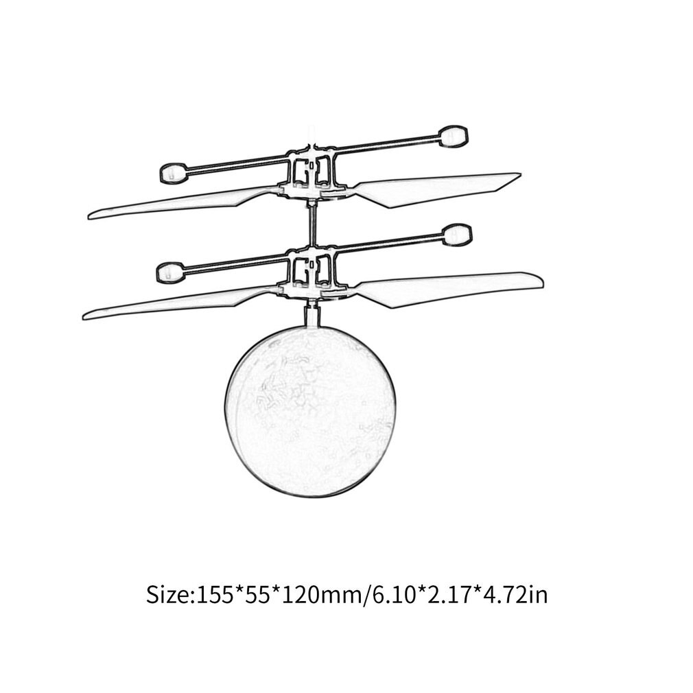 Rc Infrarood Inductie Suspension Helicopter Vliegtuigen Kleurrijke Vliegende Crack Bal Ingebouwde Knipperende Led Verlichting Speelgoed Voor Kinderen