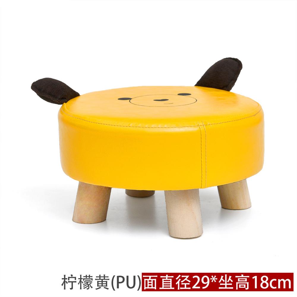 hogar sofá taburete bonito tela arte sala de estar mesa de té mound madera pequeño taburetes para pie BANCO DE taburetes para niños: 1