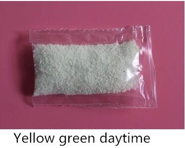 10g Lichtgevende Zand Glow In The Dark Top Party DIY Heldere Verf Star Wens Fles Fluorescerende Deeltjes Speelgoed: Yellow-green daytime