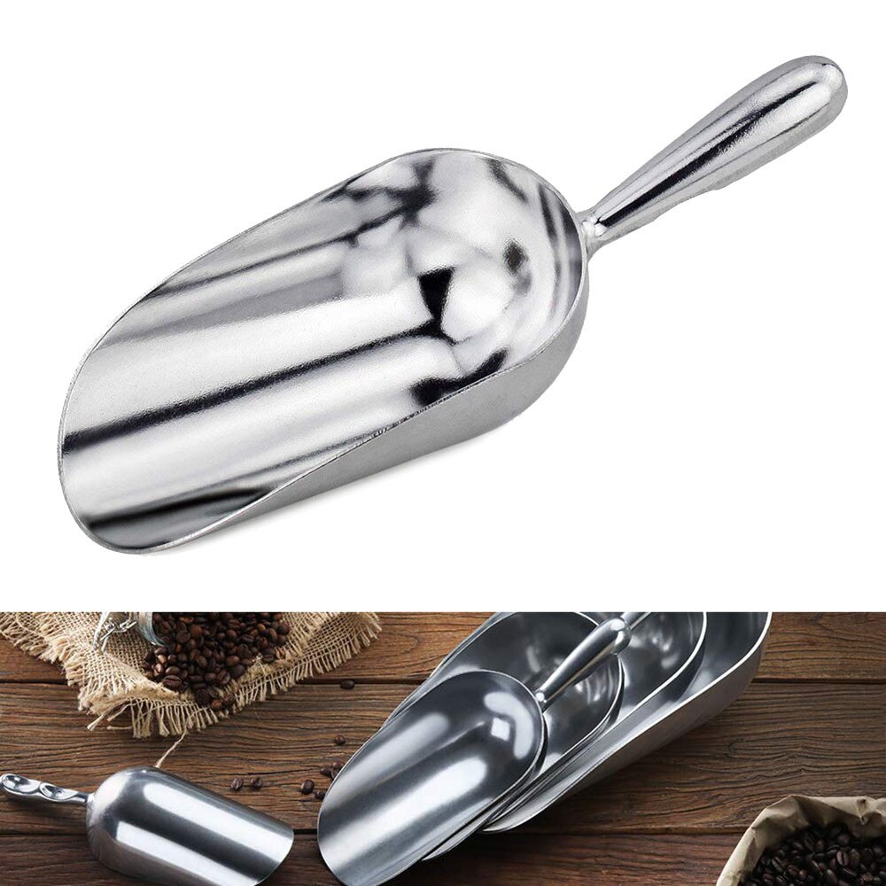 thumbnail image 2 of 9.25 Inch Stainless Steel Ice Scoop - Multipurpose Scoop For Bartending, Candy, Coffee, Pet Food 2 of 10