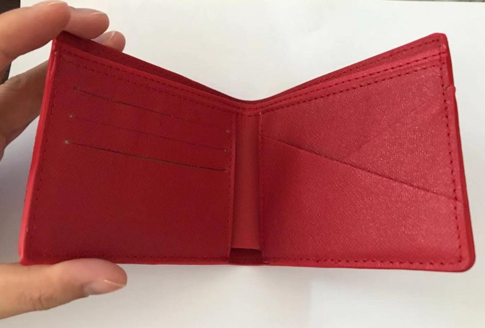 119 # hommes portefeuilles concepteur portefeuille en cuir PU rouge portefeuille femmes concepteur carte portefeuilles sac de poche style européen sacs à main