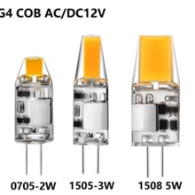 10 Stk/partij Dimbare Mini G4 Led Cob Lamp 2W 3W 5W Lamp Ac Dc 12V Kaars lichten Vervangen 30W 40W Halogeen Voor Kroonluchter Spotlight