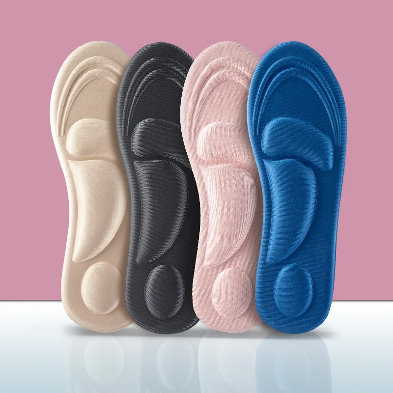 4d Erinnerung Schaum ortho pä dische Einlegesohlen für Schuhe Frauen Männer Plattfüße Bogen Unterstützung Massage Planta rfasziitis Sport Pad