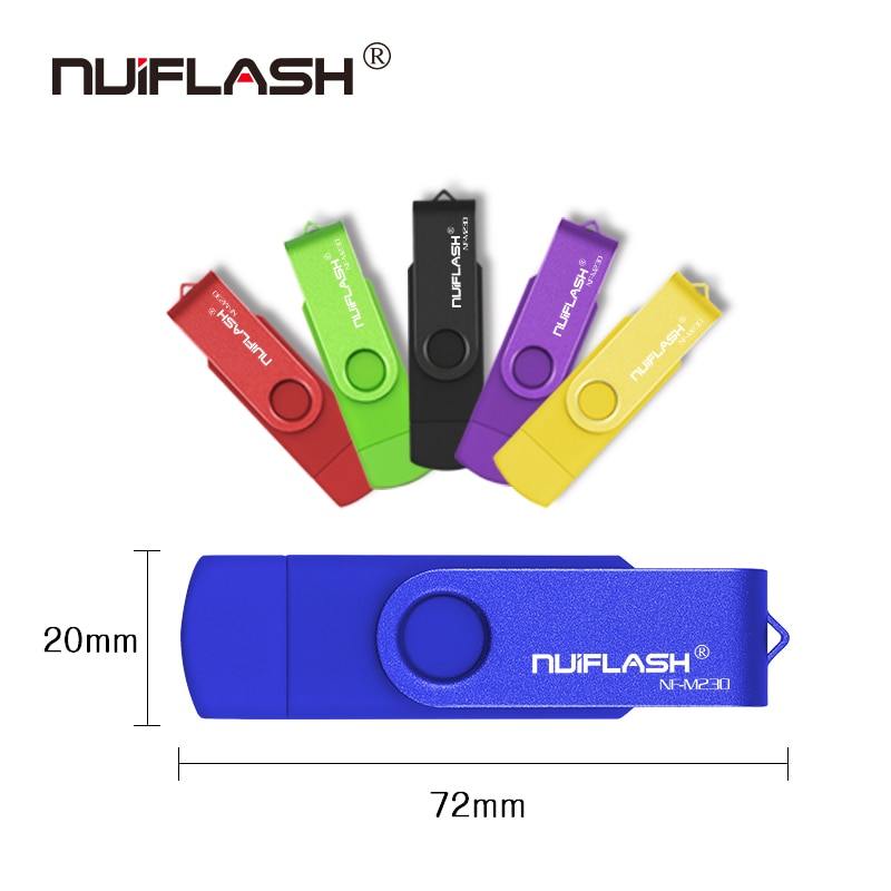 OTG USB Flash Drive cle usb 2,0 32G pen drive doble aplicación Micro USB 16G 32G 128G de dispositivos de almacenamiento de disco en clave