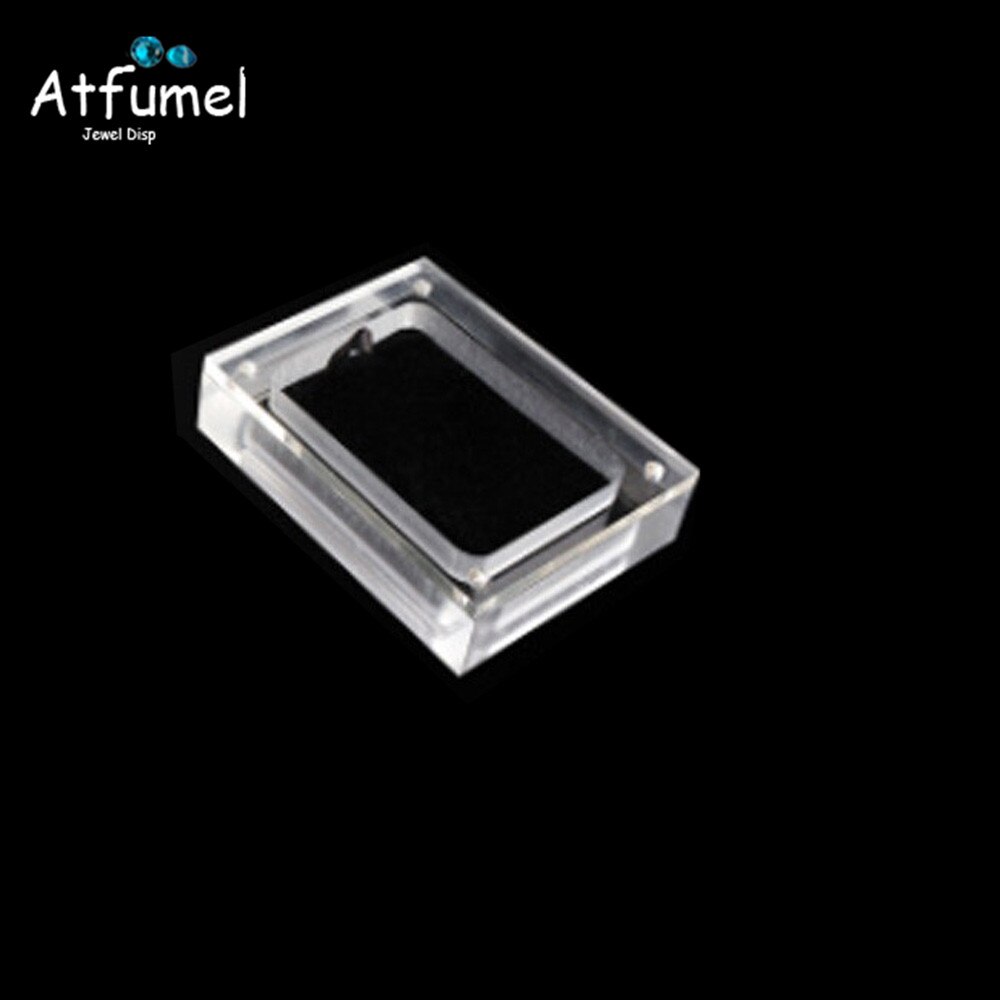 Acrylic Diamond Jewelry Storage Box Transperant Magnet Lid Bracelet Pendant Ring Earring Display Case Gem Stone Box: L 10.5x8.5cm