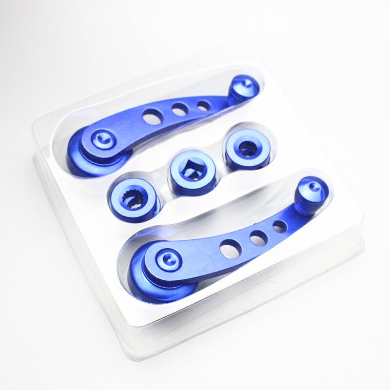Billet Aluminum Car Truck Manual Window Glass Door Crank Handle Winder Universal Blue / red / silver / black: Blue