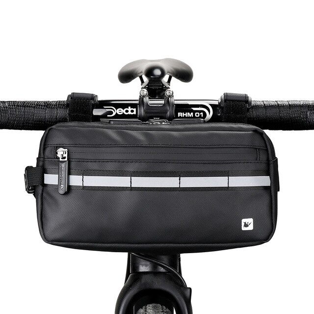 Rhinowalk-bolsa para manillar de bicicleta, bolso de hombro portátil multifunción, resistente al agua, accesorios para bicicleta, novedad de: X20990-Black