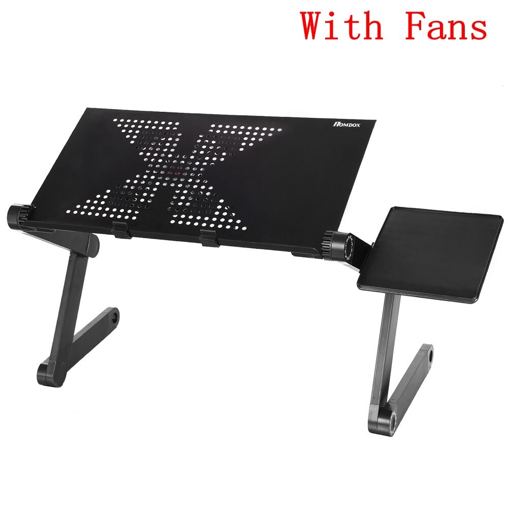 Homdox Computer Desk Portable Adjustable Foldable Laptop Notebook Lap PC Folding Desk Table Vented Stand Bed Tray N20*: Default Title