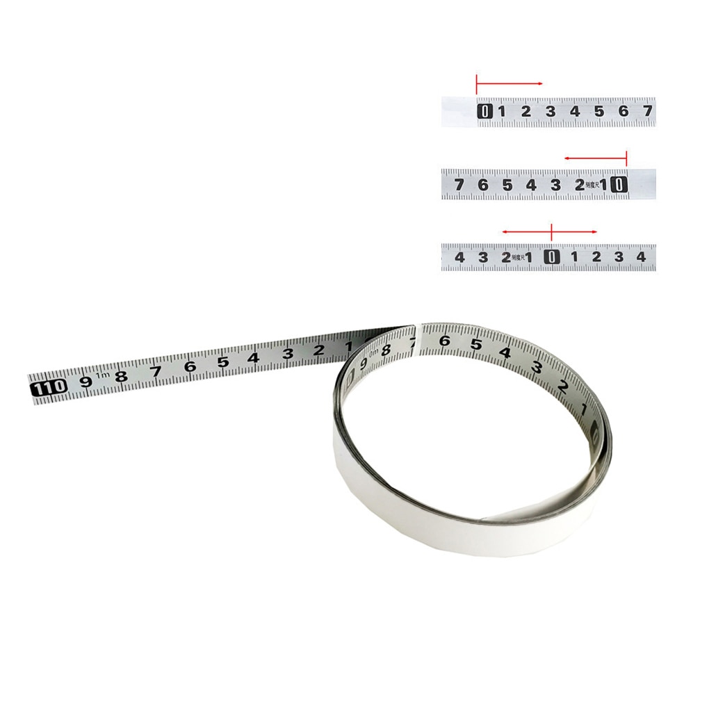 Adhesive Backed Tape Measure Backing Miter Saw Track Metric Carbon Steel Ruler Tape Measurement 1/2/3/4/5M