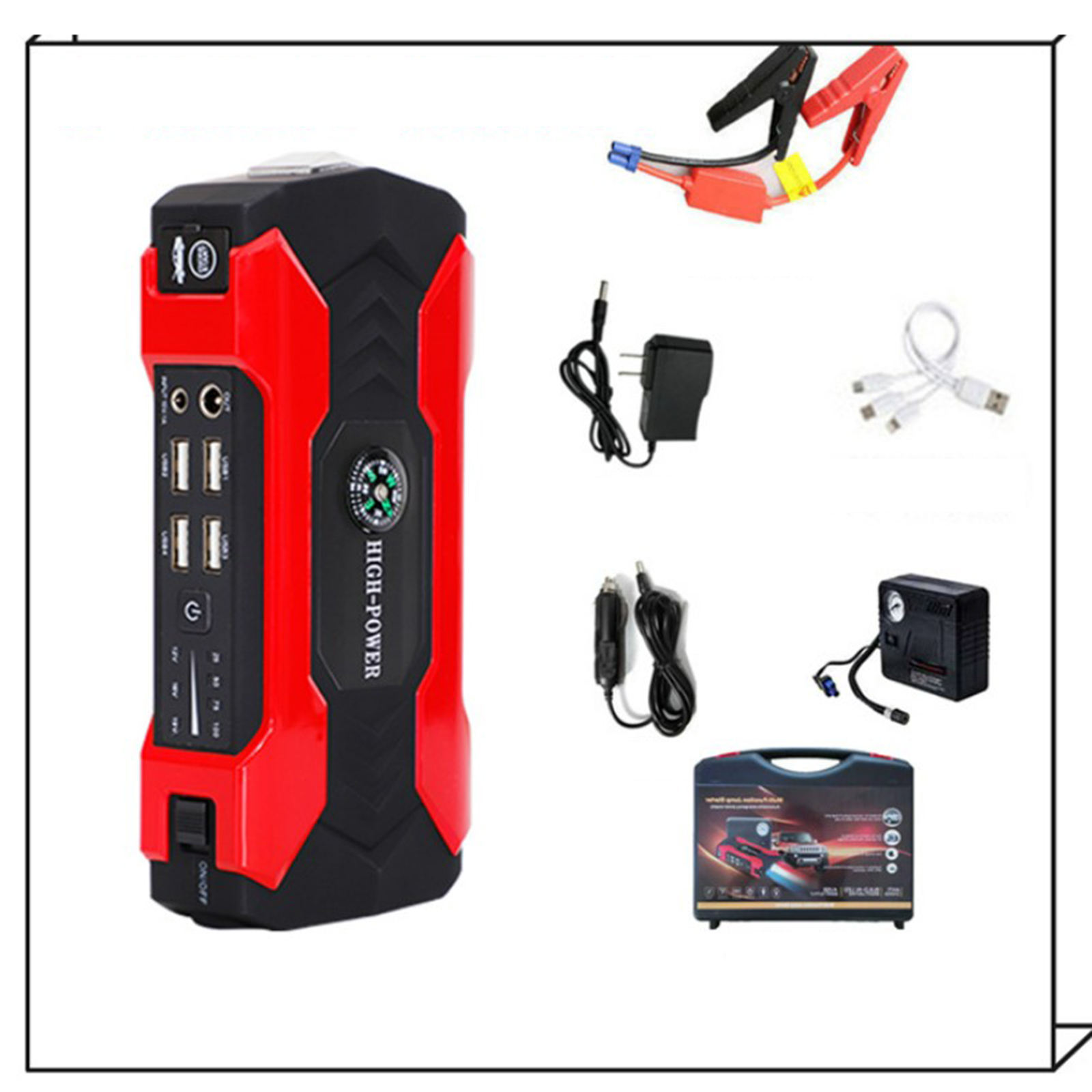 10000mah Auto Starthilfe Energie Bank 400A Notfall Anfang Gerät Tragbare Ladegerät Auto Batterie Booster für Auto Telefon Tablette