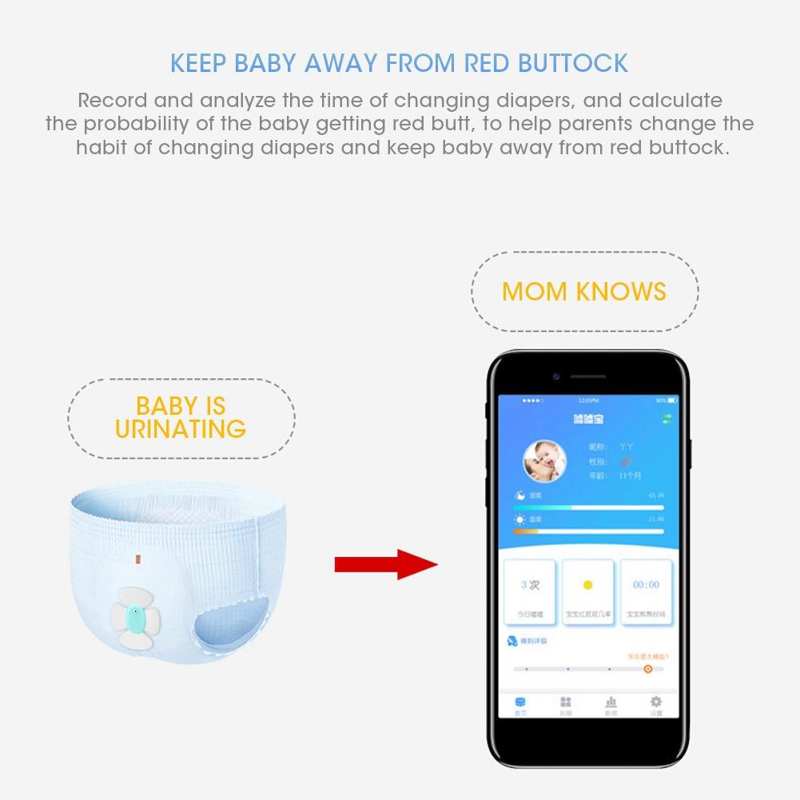 Sono enuresis 0.2in ultra fino sensível bedwetting monitor de alarme para o bebê meninos meninas profissional