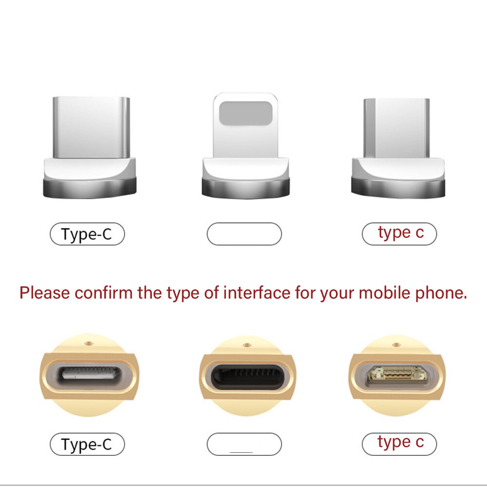 Magnetische Adapter 3A Strom Schnell Ladung Konverter 3 in 1 Adapter IOS Android Typ-C Magnetische Transfer Micro USB stecker