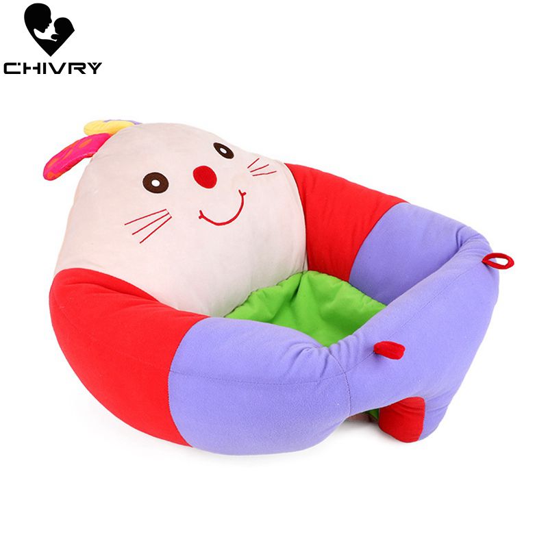 Chivry-canapé pour bébé | Chaise d'apprentissage pour bébé en peluche PP, chaise d'alimentation en coton, mignon dessin animé pour enfants, siège doux, pour 0-3T