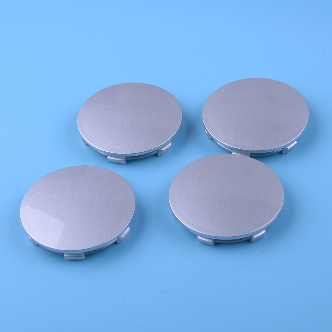 Beler 4 Pcs Abs Plastic Silver Grey 6 Tanden 62 Mm (57.5 Mm) velg Center Hub Cap Cover Auto Universele