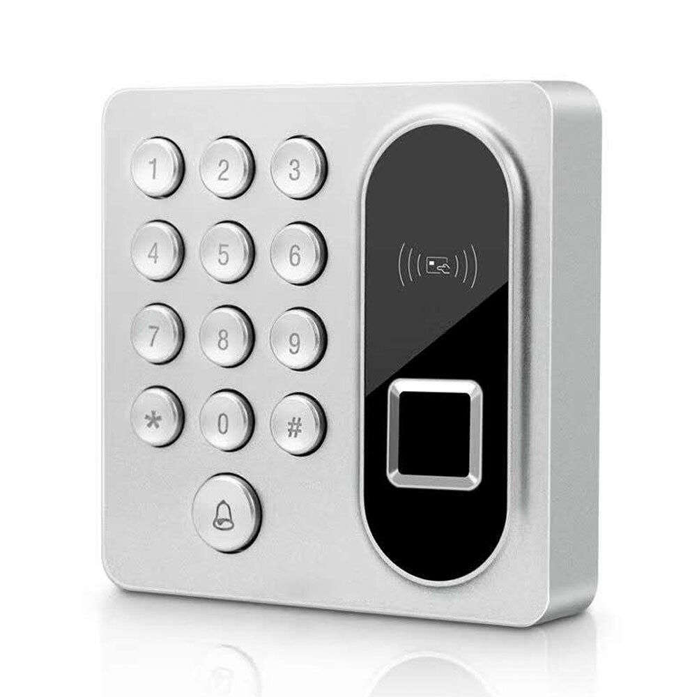 Biometric Fingerprint Access Control 125KHZ Keypad Card Reader Door Lock System RFID 200 user