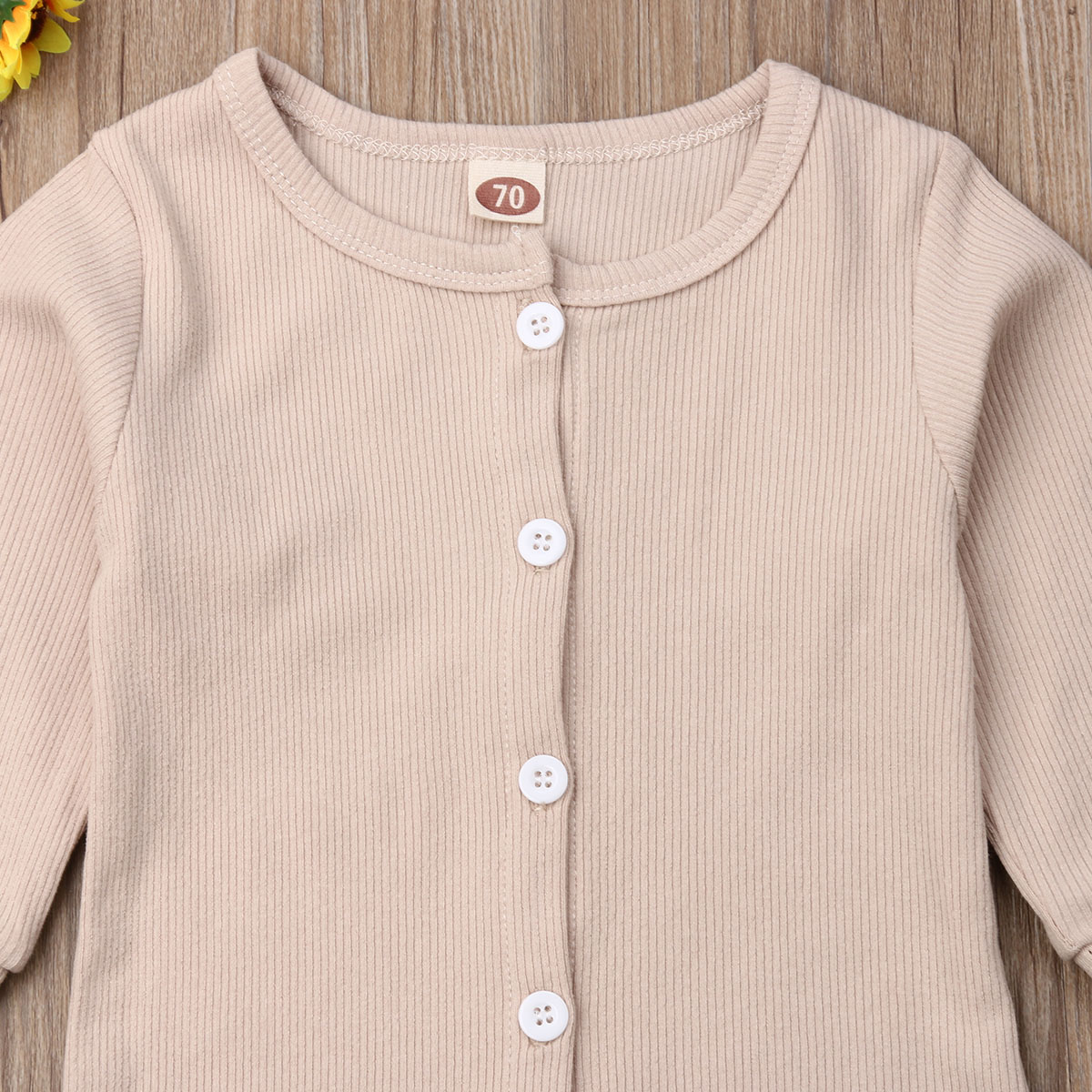 Peuter Baby Kid Meisje Jongen Lange Mouw Bodysuit Jumpsuit Outfit Herfst Kleding