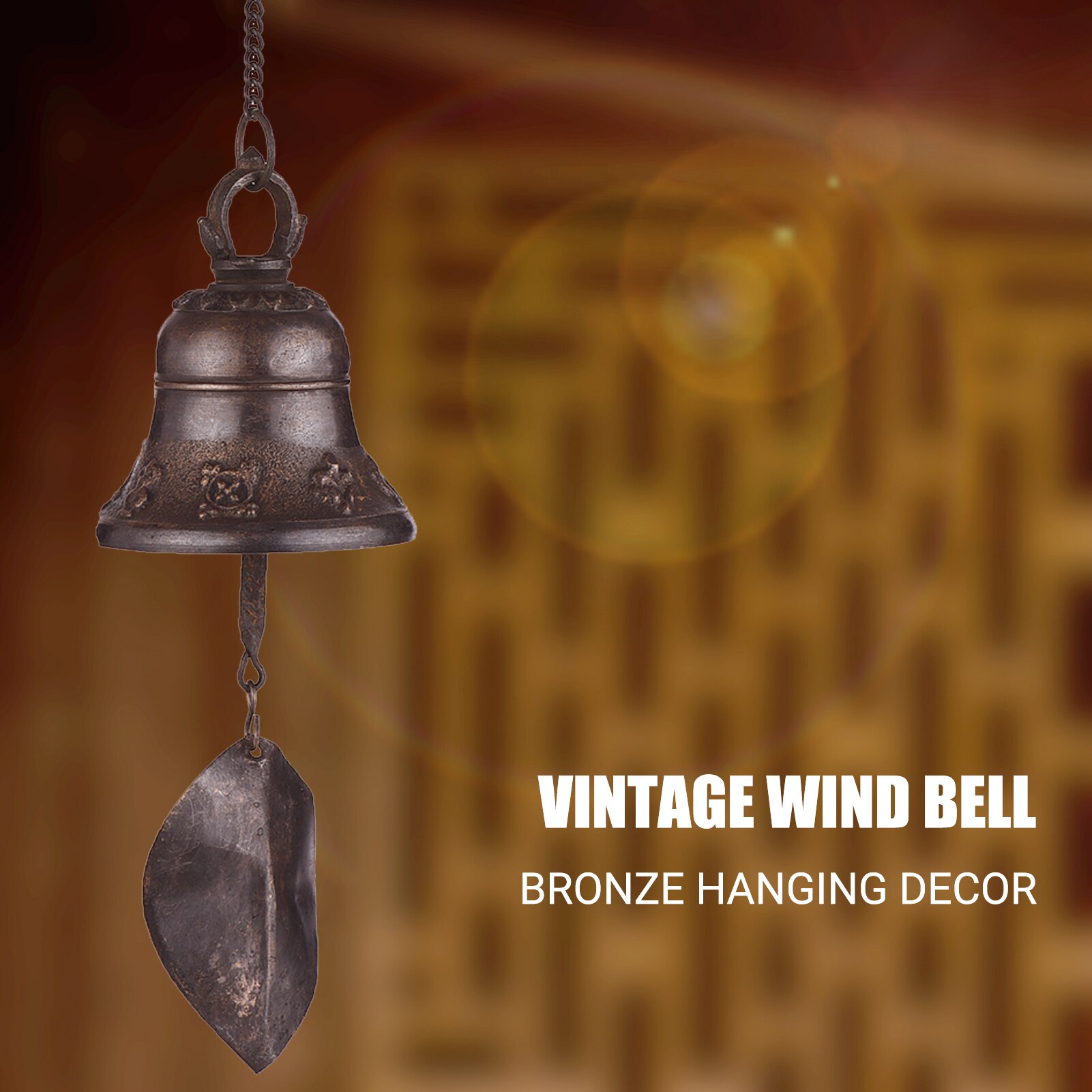 Wind Bell Vintage Stijl Opknoping Chime Metalen Wind Bell Met Opknoping Lus Voor Huis Tuin Yard Decor (6.5Cm/8Cm/10Cm Diameter)