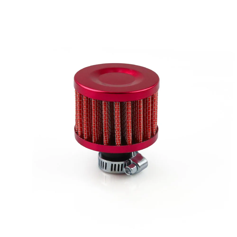 Filtro de aire R-EP para coche, entrada de aire frío para motocicleta, cubierta de ventilación de cárter de alto flujo, Mini filtros de ventilación universales, 12mm, 25mm: verde