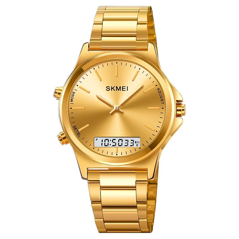 Reloj SKMEI 2120 reloj hombre 3 tiempo pantalla de luz trasera reloj cronógrafo Digital relojes deportivos relojes de pulsera con alarma impermeables para hombre: Multicolor