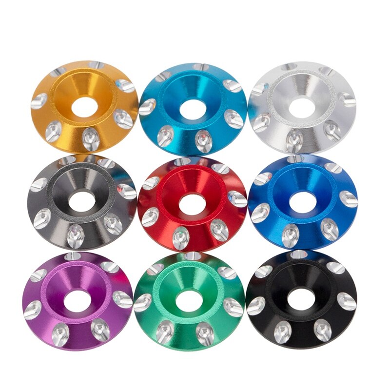 Metall Schwanz Flügel M3 Senkkopf Schrauben Scheiben für 1/10 Skala Off Road Buggy Monster Truck RC Dift Autos