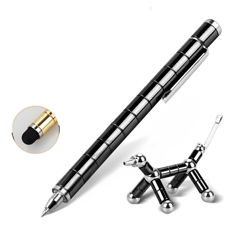 Divertido bolígrafo Polar Modular, imanes magnéticos de Metal, bolígrafo táctil con 12 bolas de acero, juguete para adultos, para iPhone y iPad
