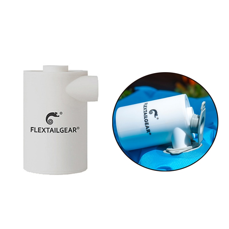 Flextailgear max pump ultralätt usb uppladdningsbar vattentät luftpump bärbar luftpump blåsa upp tömning för campingmadrass