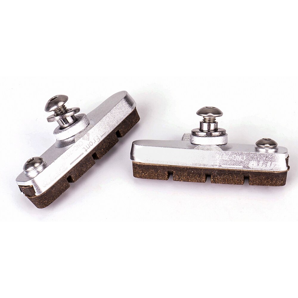 Road Bike Brake Pads Replaceable Brake shoes for aluminium Alloy Rims Brake capliers C-Brake Pads Dura Ace Ultegra 105 Cartridge: Silver for carbon