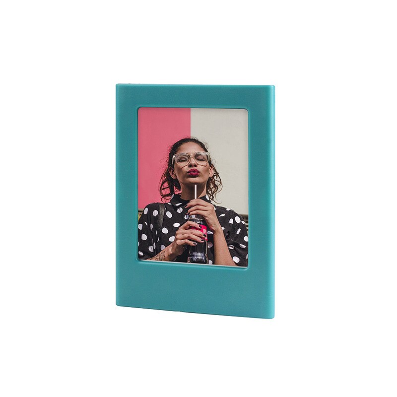 Fujifilm Instax Mini Film 3 Cal ramka na zdjęcia kolorowe dwustronnie magnetyczne lodówka ramka na zdjęcia magnesy ramka na zdjęcia: Light Blue