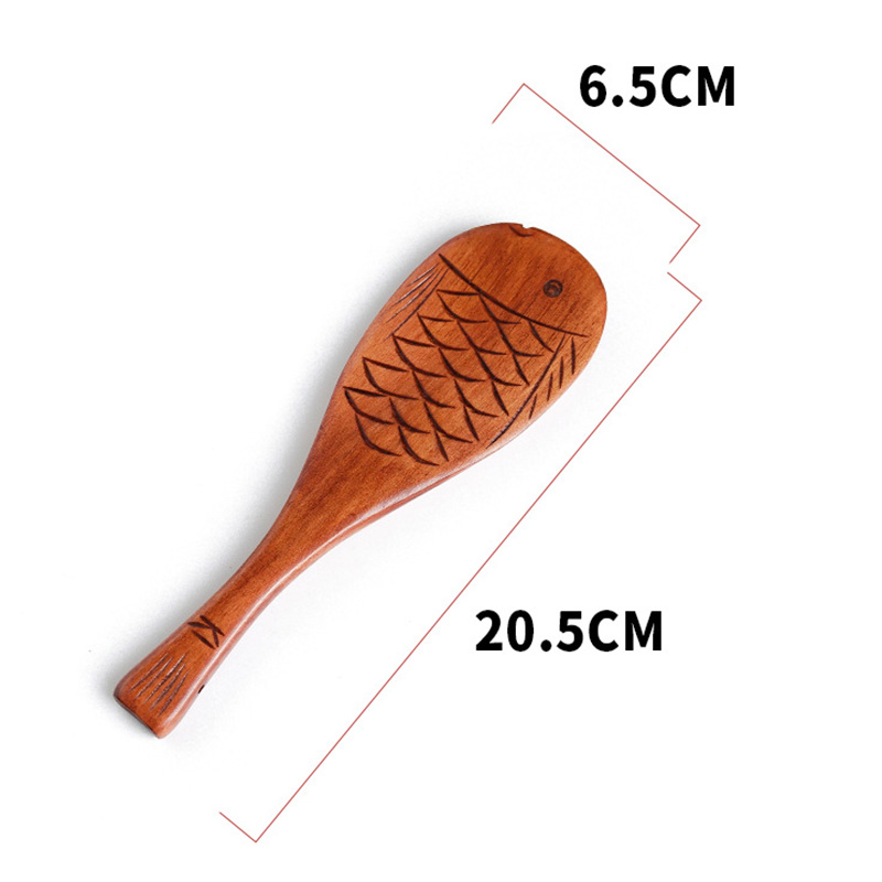 Home Rice Paddle Wood Rice Spoon Kitchen Spatula Non-stick Wooden Rices Serving Spoons Cooking Utensil Kitchen Accessories: A