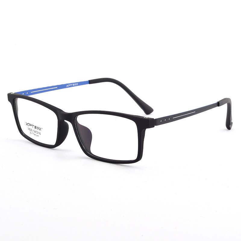 Reven mate 9826 marco Flexible de llanta completa, gafas ópticas de titanio puro, súper ligeras, piernas de templo, graduadas: black-blue