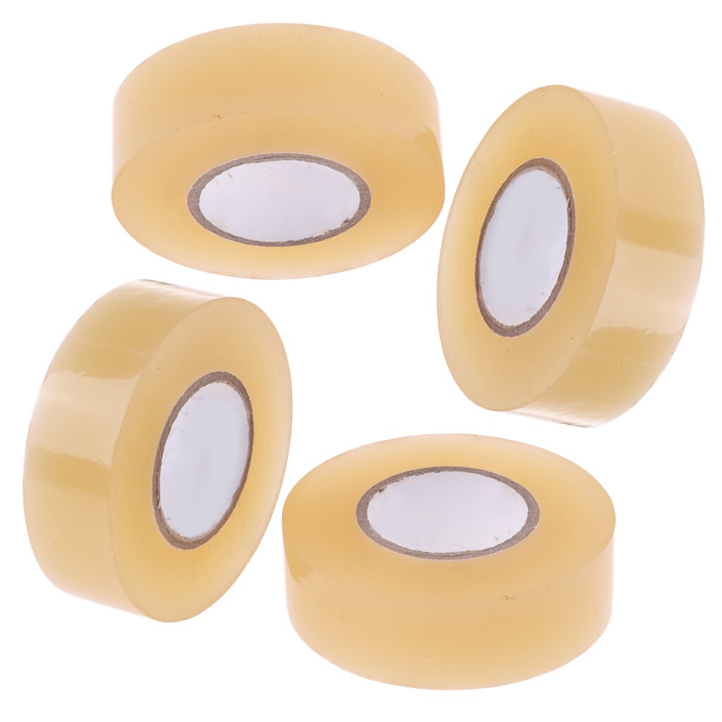 Premium pvc klar ishockey / rulle hockey ben tape / sokke tape  x 4 ruller